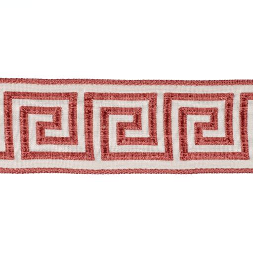 Greek Key 50mm Braid - Coral