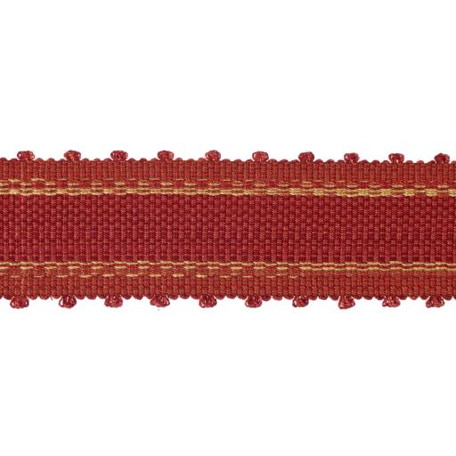 Haddon 47mm Curtain Braid - Colour Red