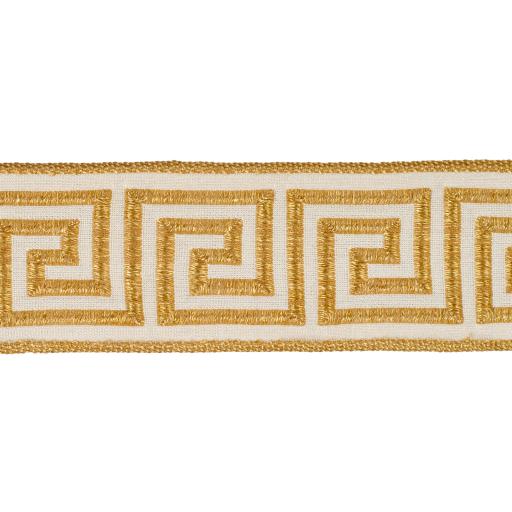 Greek Key 50mm Braid - Amber